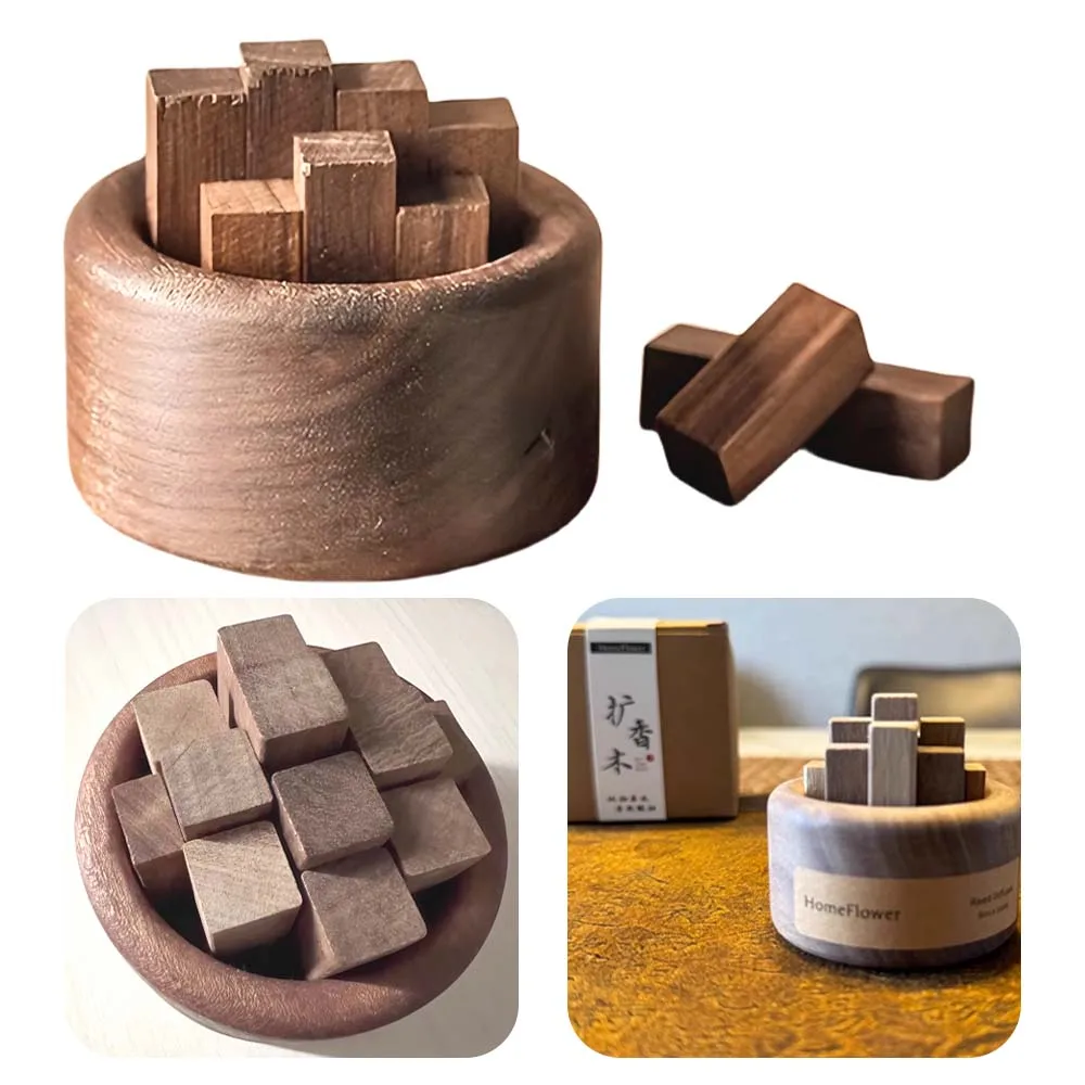 

Handmade Aroma Diffuser Wooden Essential Oil Diffuser Home Fragrance Accessories Home Office Decoration Crafts