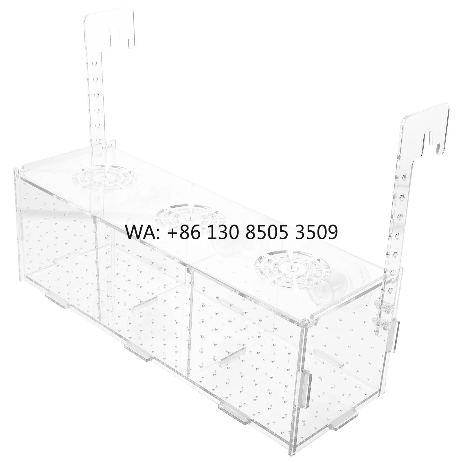 

Multifunctional Square Acrylic Fish Tank Net Aquarium Hatchery Box Holder Made of Durable Plastic