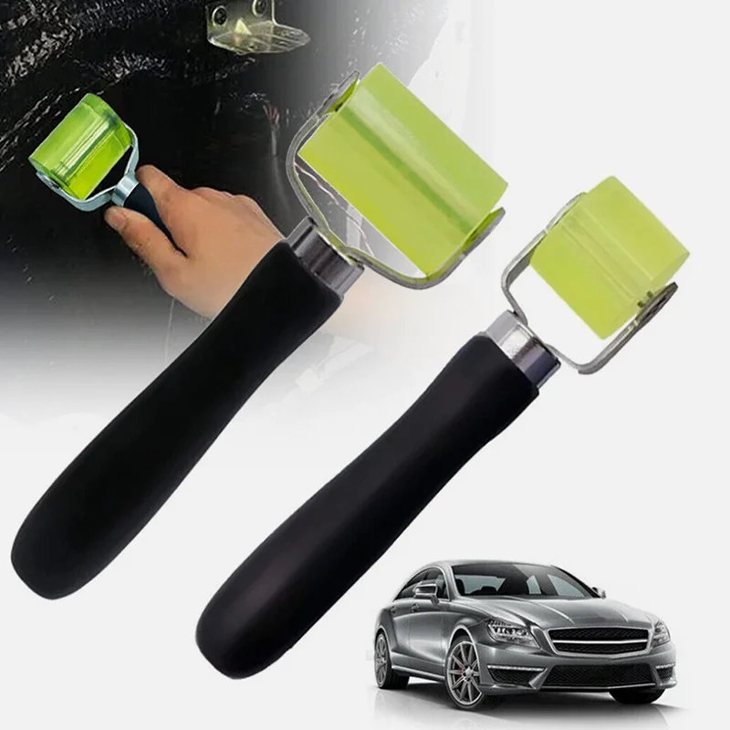 

2Pcs Car Sound Deadening Roller Small Large Soundproof Cotton Roller Wheel Car Sound Insulation Special Tool