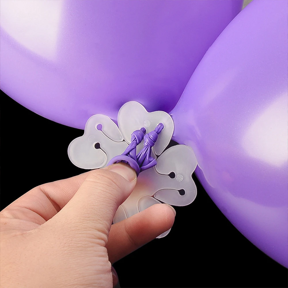 1/2/3PCS Flower Clip Practical Balloons Decoration Plastic Birthday Wedding Party Background Home Accessories Tools Plum Clip