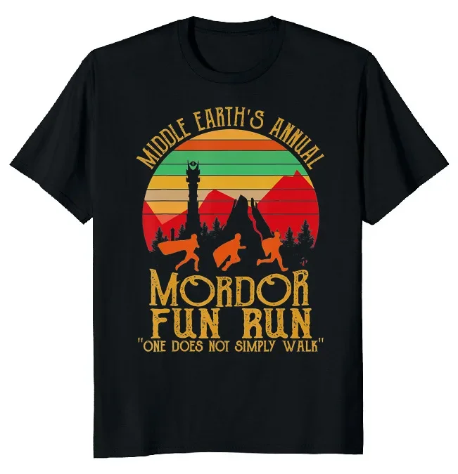 NEW LIMITED Mordor Fun Run Classic Vintage Funny Novelty Tee M-3XL Fast Shipping High Quality 100%Cotton Short Sleeve