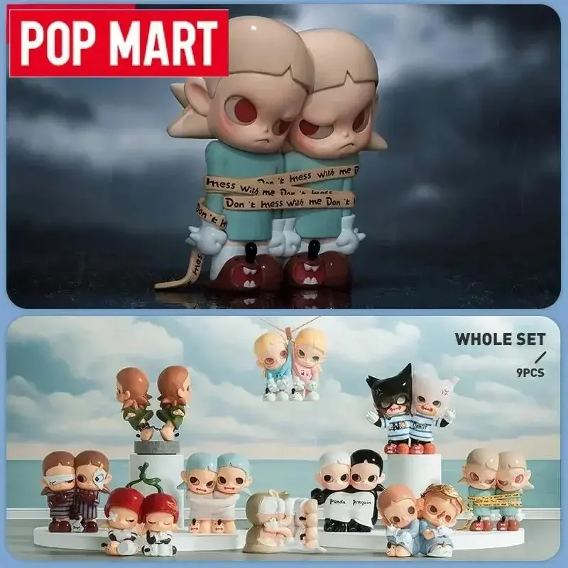 

POP MART Zsiga Twins Series Blind Box Mystery Box Toys Kawaii Ornaments Figurines Home Decor Desktop Model Dolls Gilrs Gift