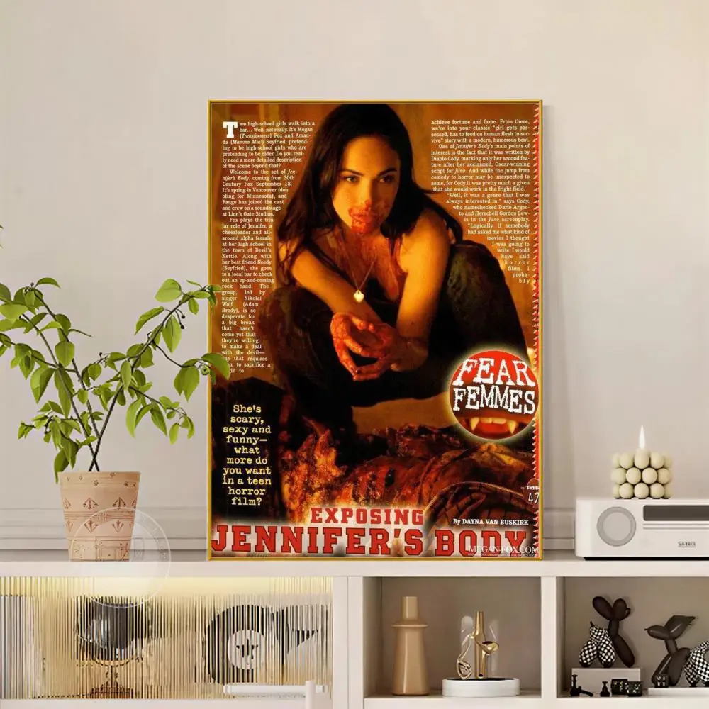 Pop-Film Jennifer Body Poster, vielseitige HD-wasserdichte Wandkunst, selbstklebende Dekoration für jeden Raum, ideales Geschenk – Detail 17