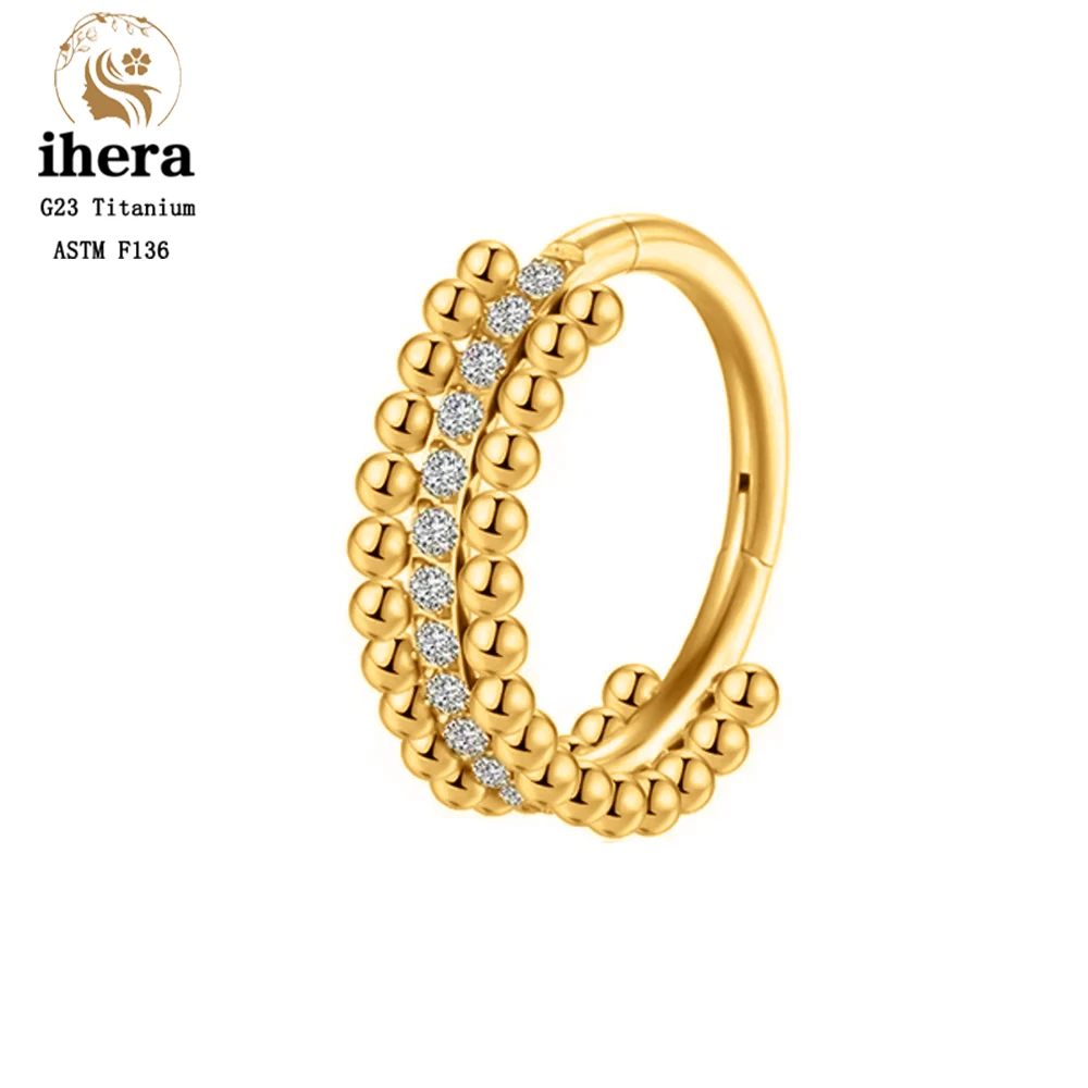 ASTM F136 Titanium Nose Rings Septum Clicker Ring 16G CZ Ear Cartilage Tragus Conch Daith Helix Earrings Hoop Piercing Jewelry image 3