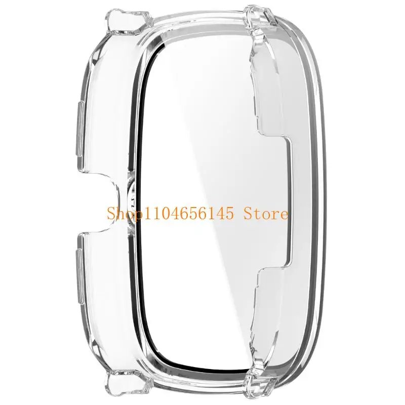 5ASD PC Tempered Glass Screen Protector Integrated Full Dekking Cover Antiscatch Shell Watch Housing Sleeving Guard voor