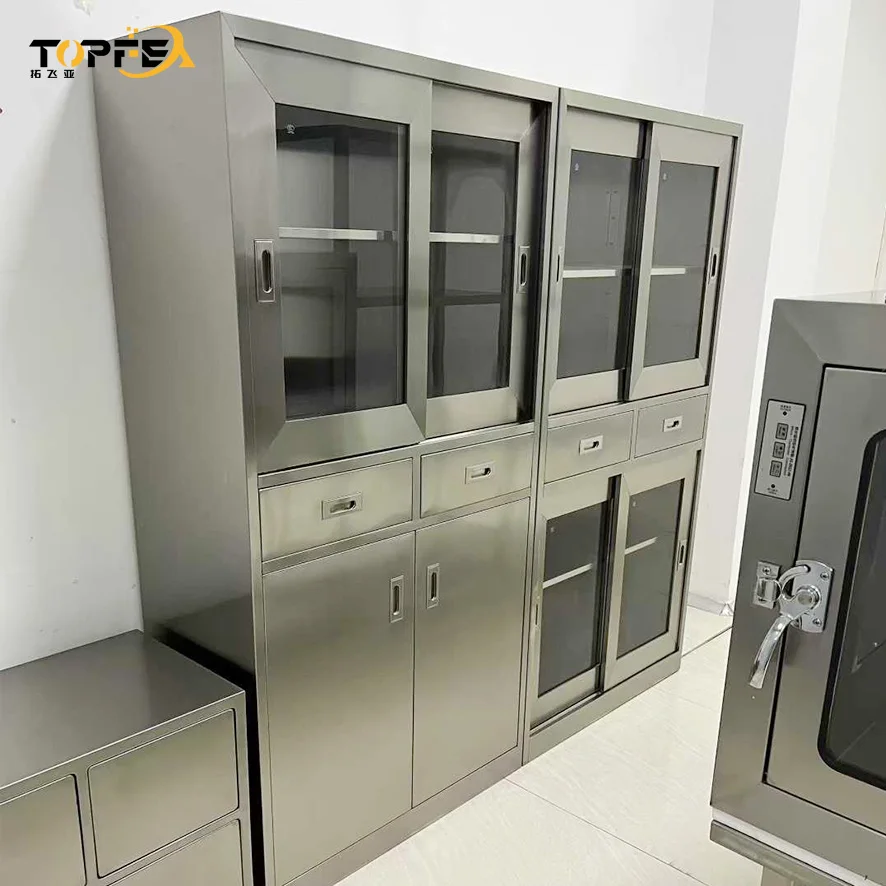 Office Filing Cabinets,Stainless Steel Filing Cabinet Modular Adjustable Durable Eco-Friendly Lab Equipment