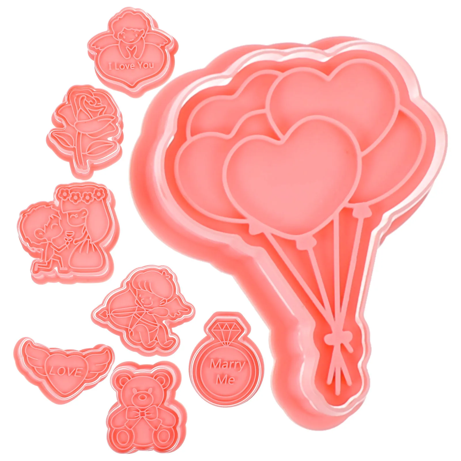 

8 шт. формы для печенья, высокое качество, гибкая форма для торта, помадки, шоколада, форма для дня Святого Валентина, свадебного десерта, формы для выпечки «сделай сам»