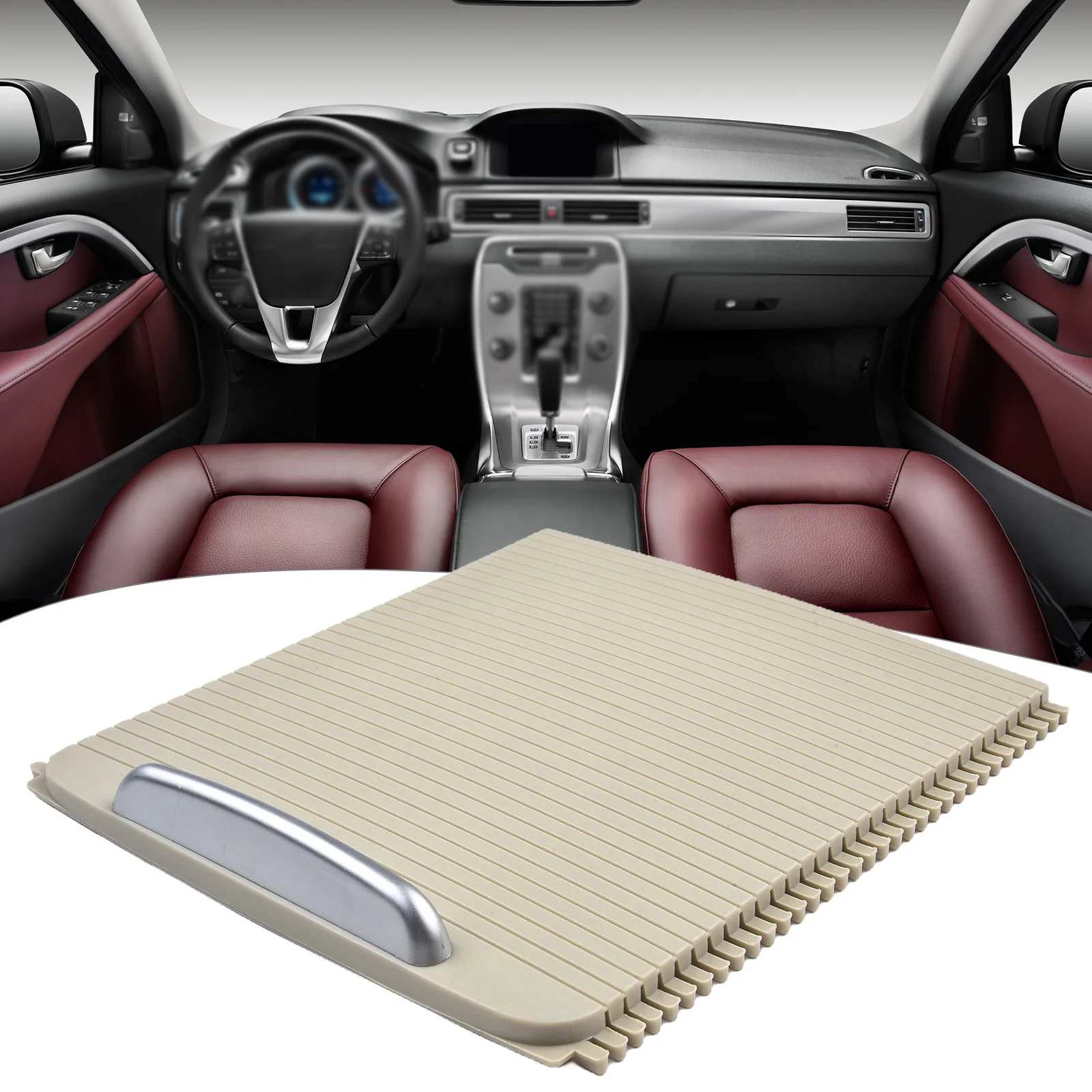 

39870905 Car Center Console Cover Slide Roller Blind Cover Water Cup Holder Curtain For Volvo For S80 For V70 For XC70