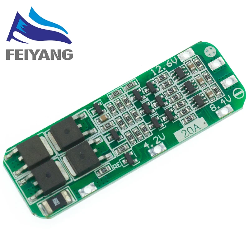 1pcs 3S 20A Li-ion Lithium Battery 18650 Charger PCB BMS Protection Board 12.6V Cell 59x20x3.4mm Module