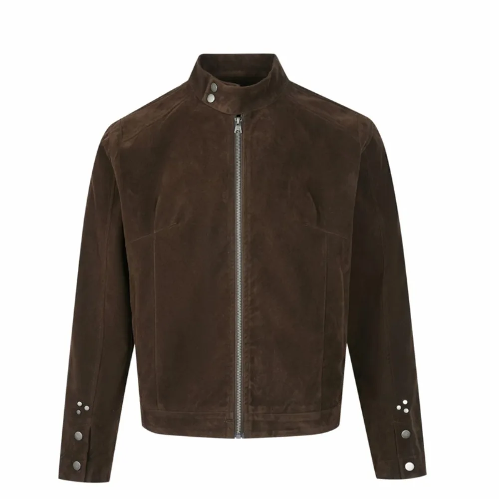 

Многоцветная замшевая куртка Tesco на молнии с воротником-стойкой — повседневная повседневная одежда