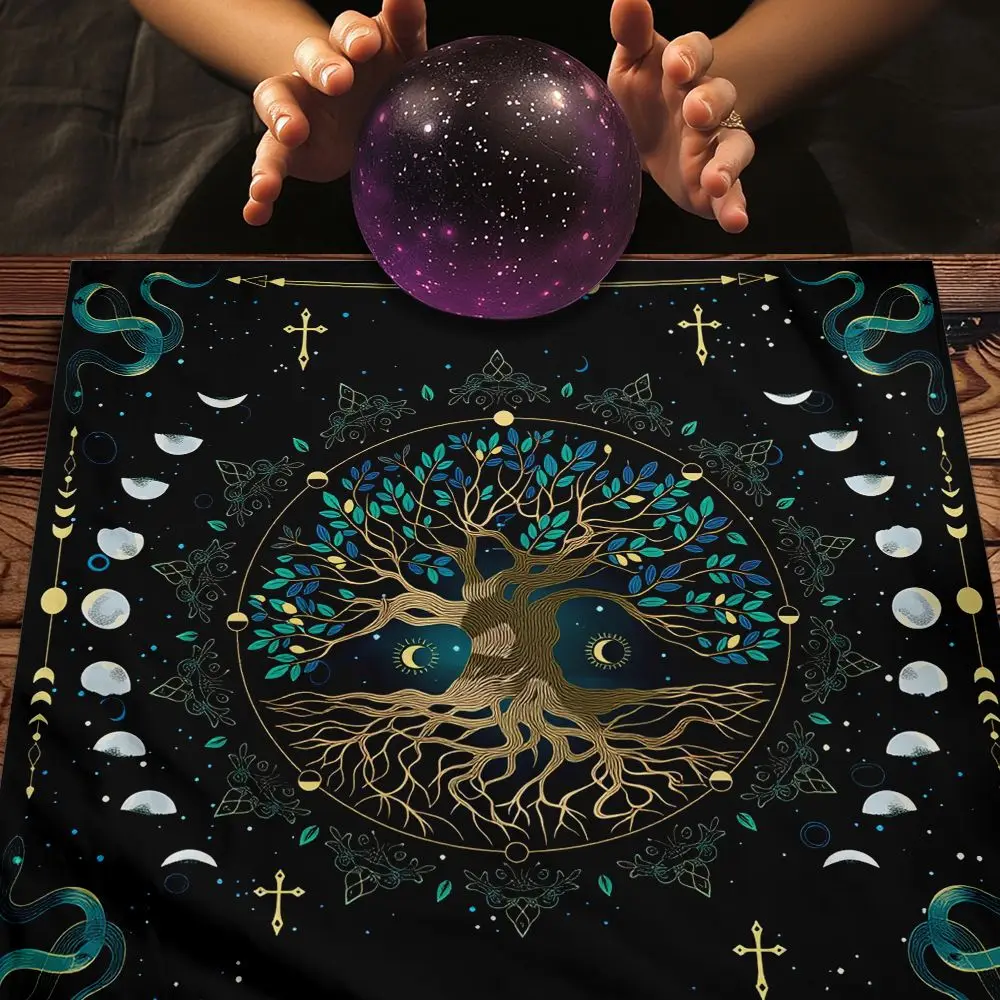 Mystic Symbol Tarot Table Mat Anti-wear Divination Altar Cloth Oracle Card Board Game Accessories Gift Family Party Mini Games