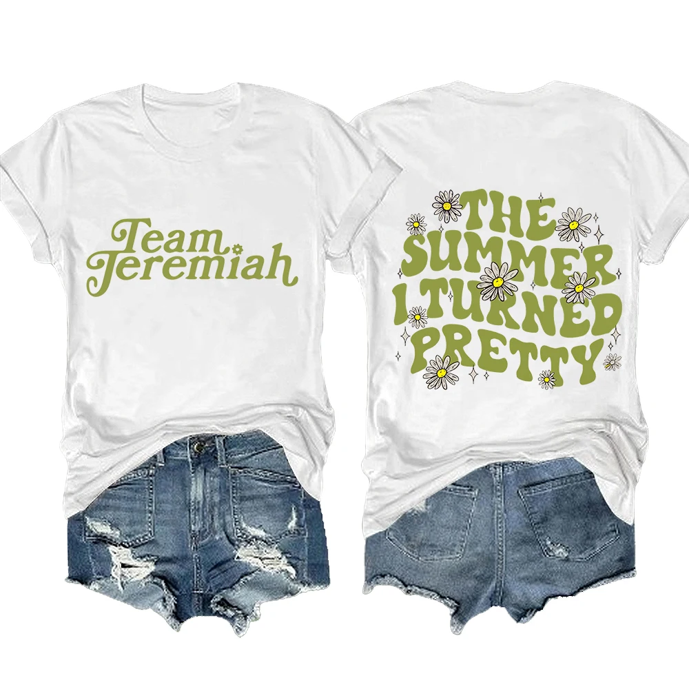 

The Summer I Turned Pretty Team Jeremiah Short Sleeve T-shirt Men/Women Casual Tee High Quality Fashionable Shirts