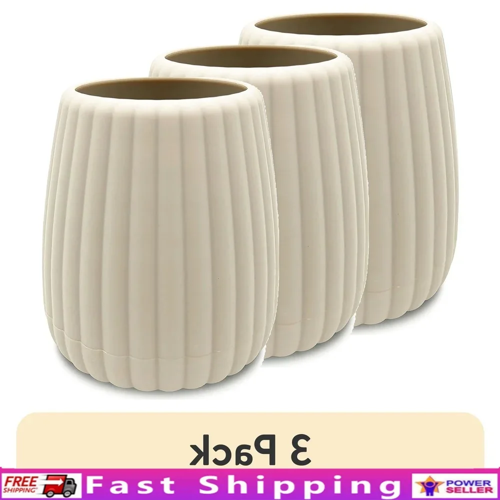 

Прорезиненный пластиковый ребристый держатель для зубных щеток, органайзер для ванной комнаты, прочный дизайн, нескользящее хранилище для зубных щеток, легко чистится