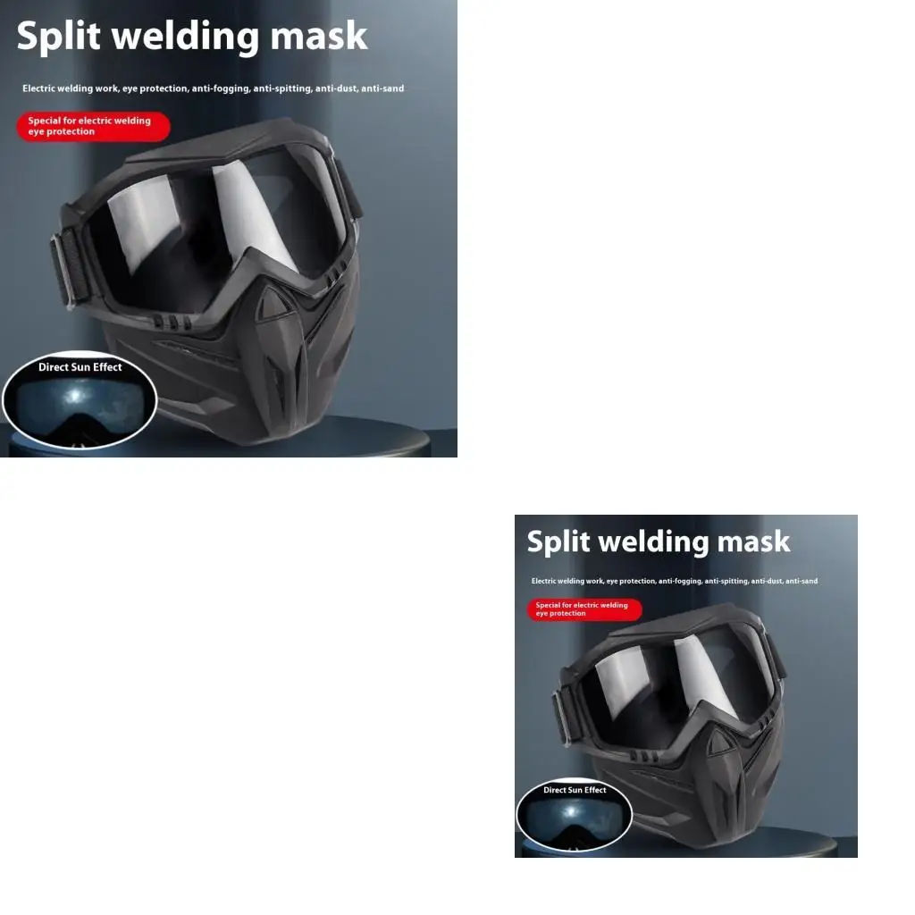 

652F Heatproof Welding Face Mask With Ventilated Structure For Grinding Construction Industrial Safety
