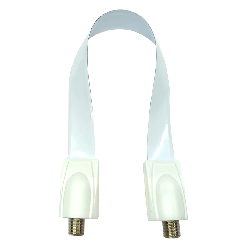Flat Coaxial RG6 F Type Female Jack Jumper Cable