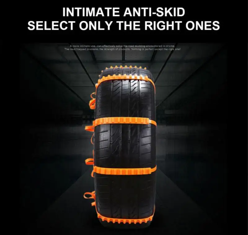 الشتاء سيارة الثلوج سلسلة عدم الانزلاق سيارة دراجة نارية في الهواء الطلق الثلوج الإطارات الطوارئ المضادة للانزلاق الإطارات سلاسل اكسسوارات السيارات