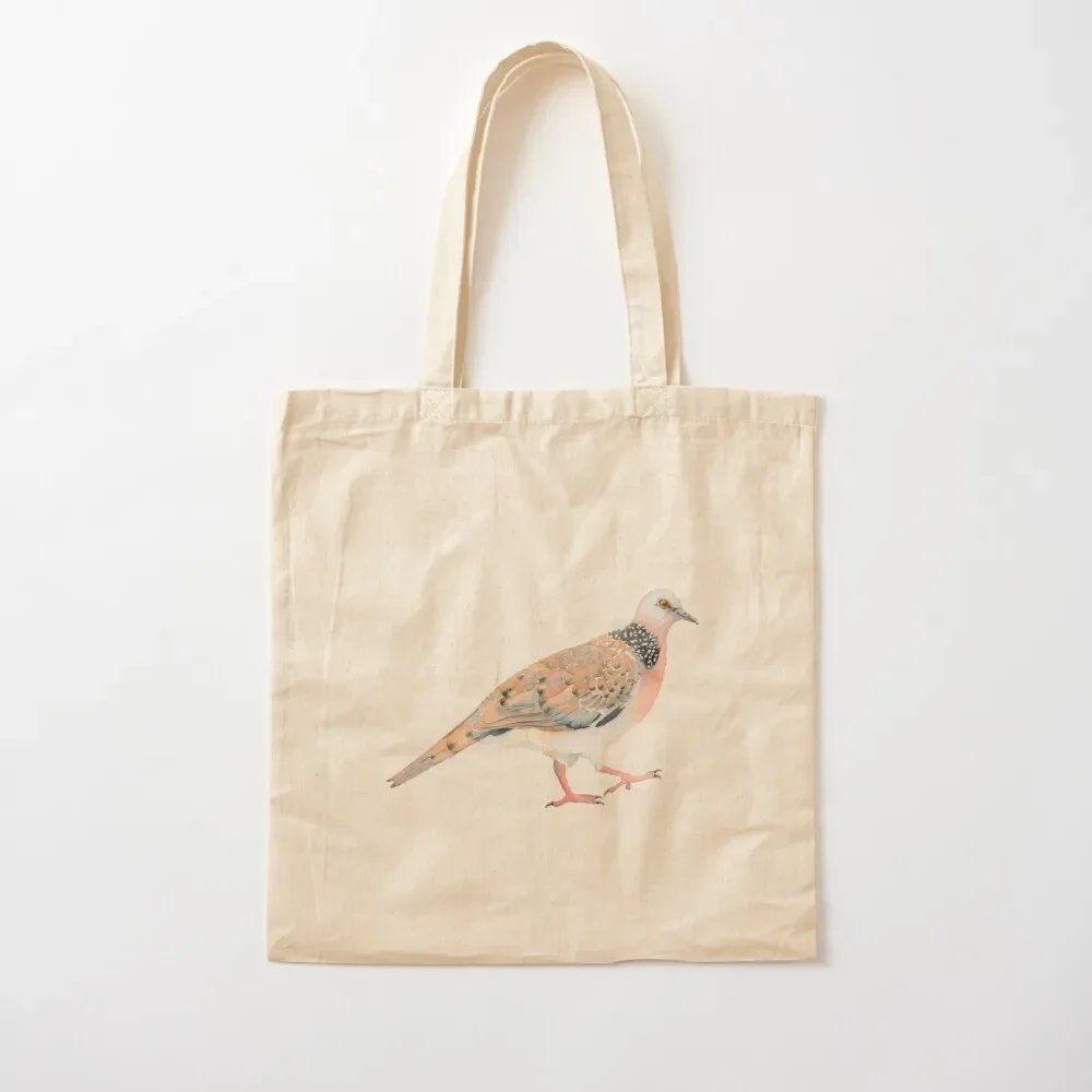 

Spotted Dove watercolour bird illustration Tote Bag tote bag university shopping bags foldable Tote Bag