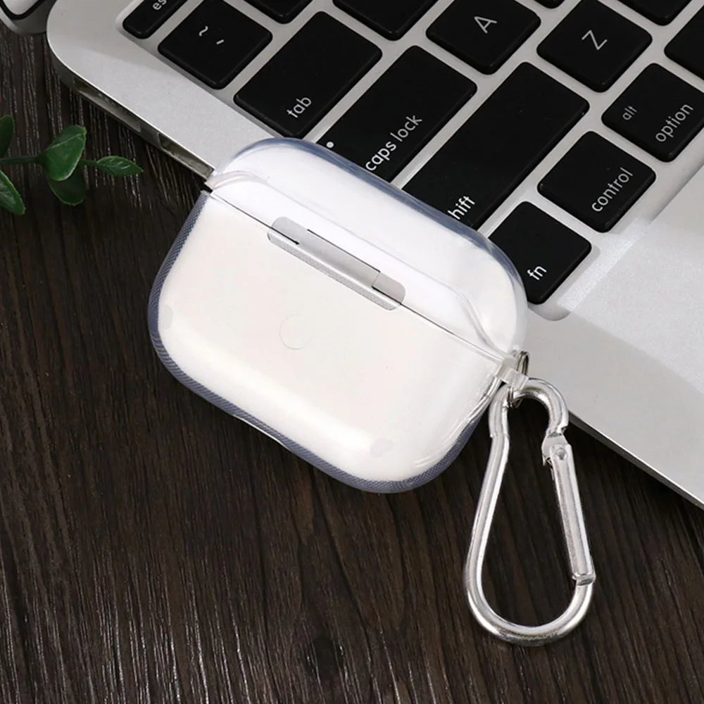 Case For AirPods 4 2024 Transparent Clear Earphone Cases For Apple AirPods 4th Generation Pro 2 3 Soft Headset Cover With Hook