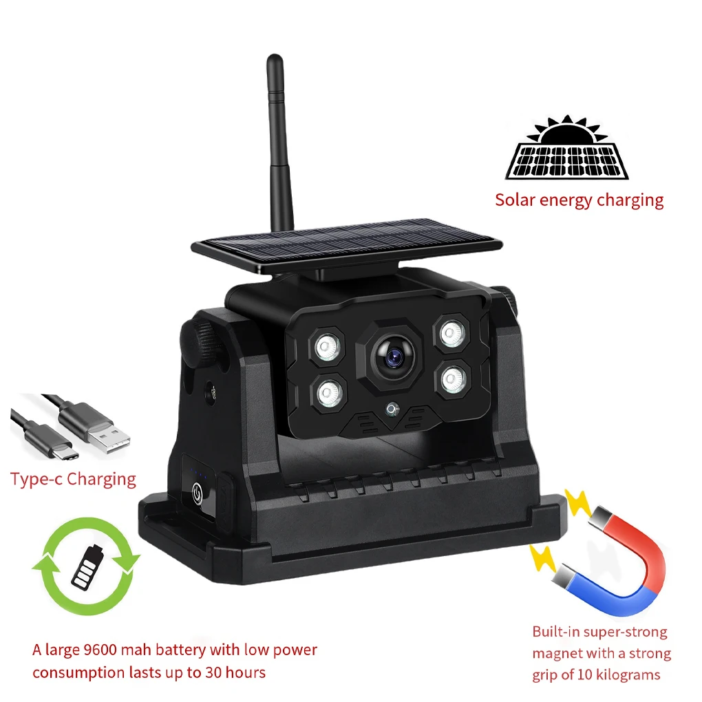 Vehicle Backup Cameras With 18 Hours Battery Life Strong Magnets Is Equipped 9600 Mah