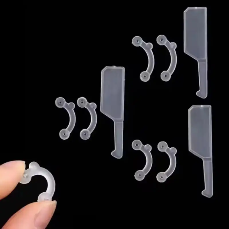 1 Set Elastischer Nasenrücken-Glättner in 3 Größen, unsichtbarer Nasenformer, schmerzfreier Nasenclip-Korrektor aus Acryl – Detail 7