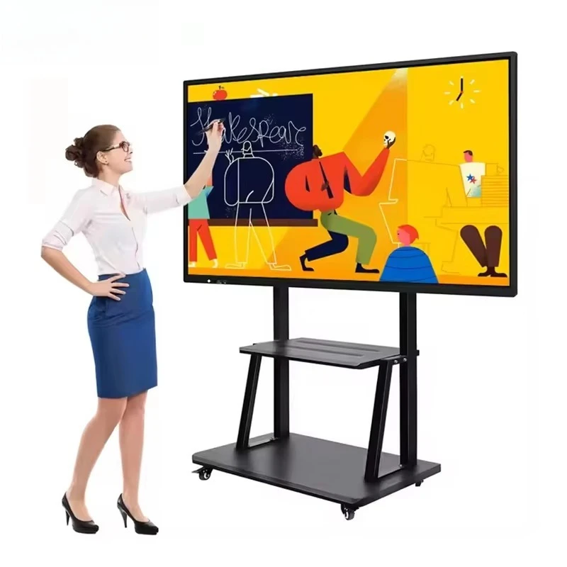 2026 New smart multi-touch screen digital interactive board, suitable for school and office teaching