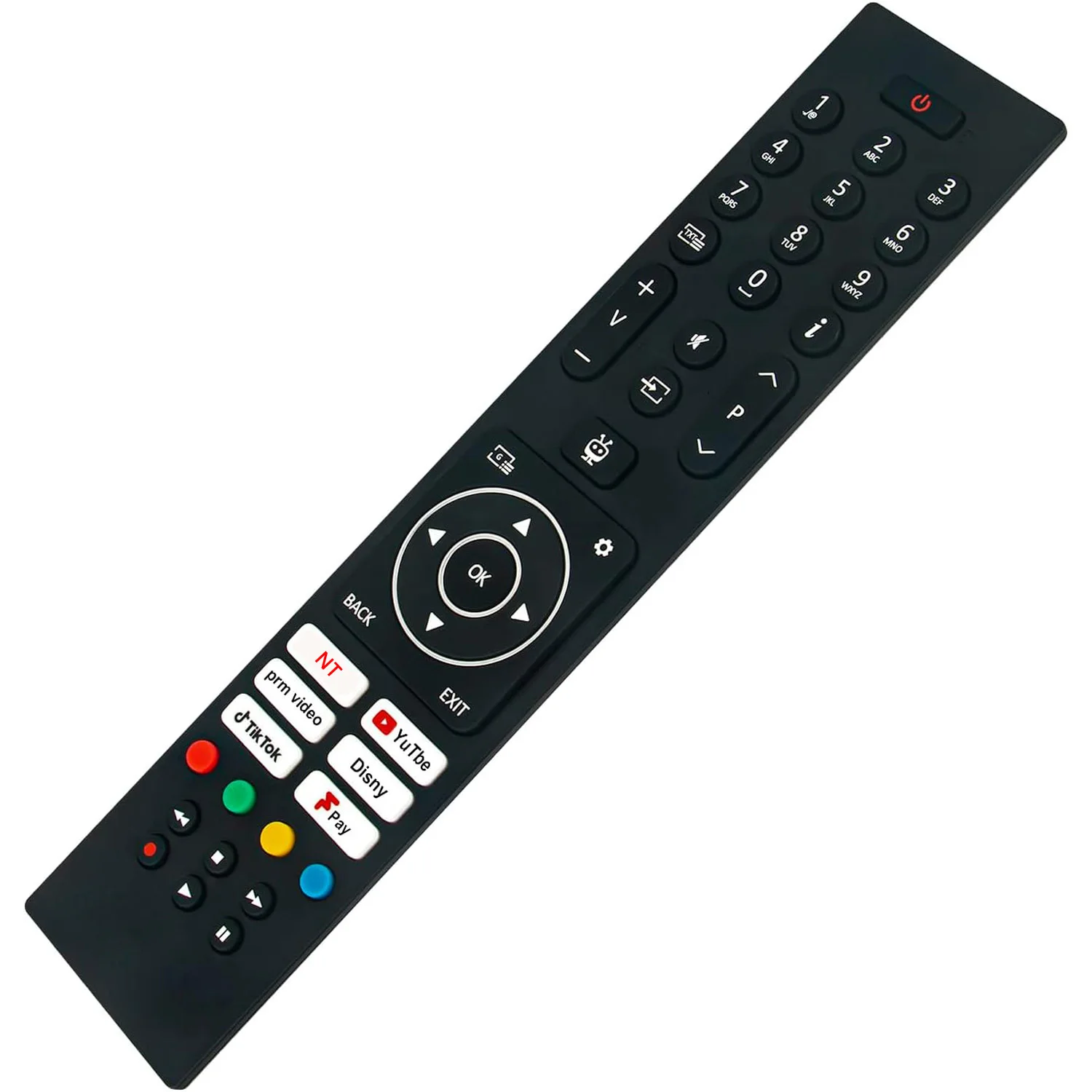 Replace Remote Control RC45137T for Bush/Luxor 43FT24CA 40FT24CA 32FT24CA 32HT24CA 24HT24CA Smart LED TiVo Freeview