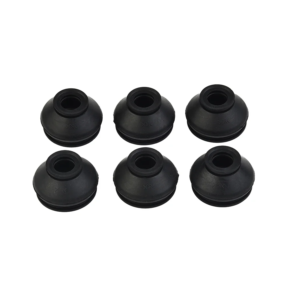Newest Reliable Tools Covers Dust Boot 6PCS Black Dust Boots Cover High-quality Portable Replacement Tie Rod End