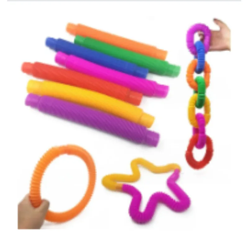 10/60 Stücke Mini Bunte Pop Tubes Rohr Zappeln Sensorischen Antistress Spielzeug für Kinder Geburtstag Party Gefälligkeiten Pinata Füllstoff goodie Taschen