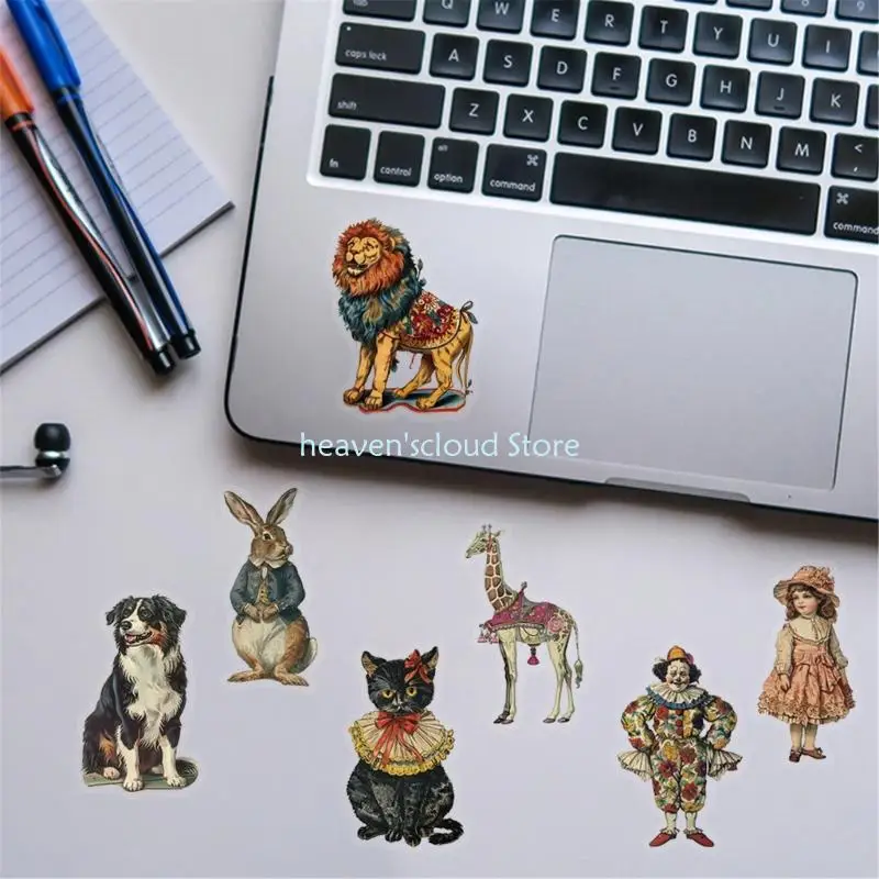 Y88B 50 Sheets Victorian Sticker Scrapbook Sticker Sticker Sticker Distoner Label Retro Decorative Label for Labtop