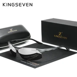 KINGSEVEN Brand Photochromic Aluminum Sunglasses For Men Polarized Day Night Driving Glasses High Quality Anti-Glare