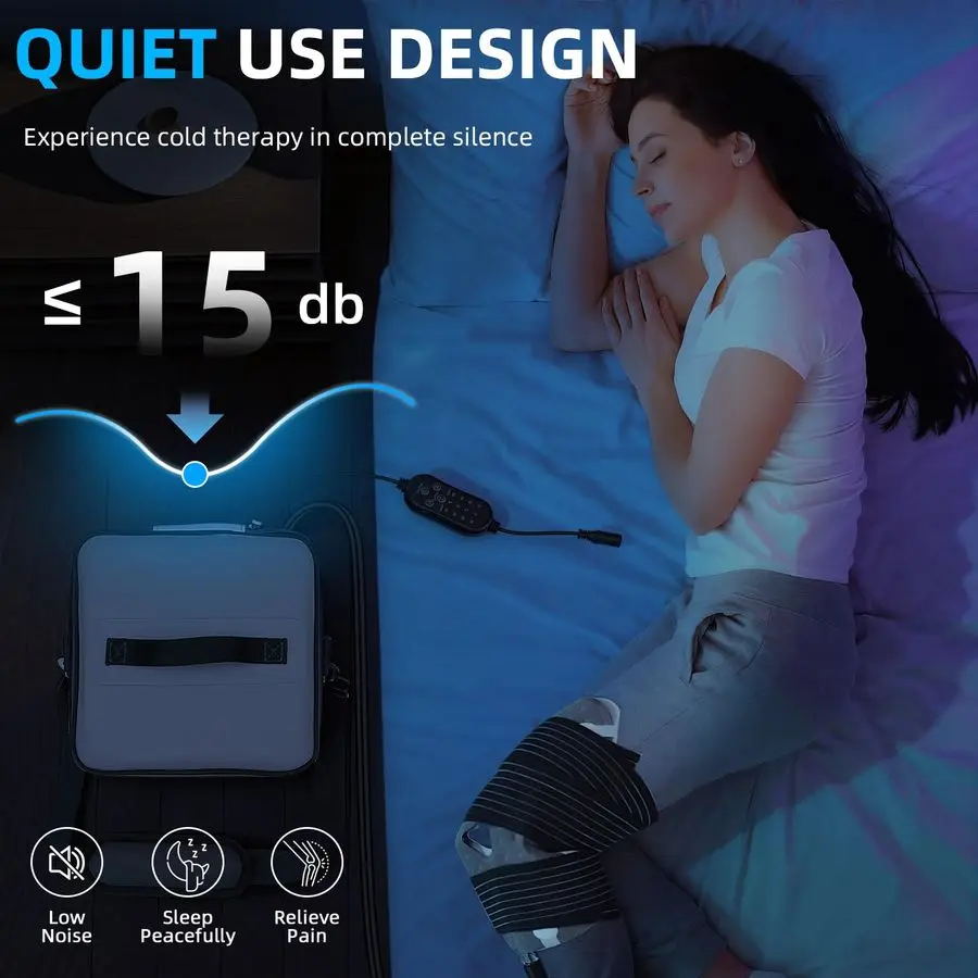 治療機器 プログラム可能なタイマー付き ポータブル製氷機 膝手術後用 膝関節置換術回復システム、クライオセラピー ペイ