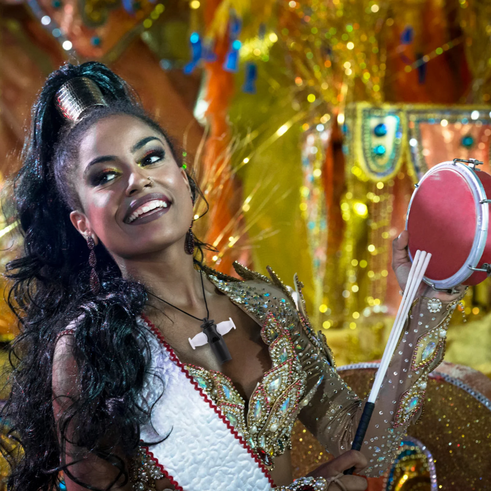 

3Pcs Samba Whistles Smooth Polished Loud Musical Instrument Lightweight Portable for Dance Stage Party Samba Whistle