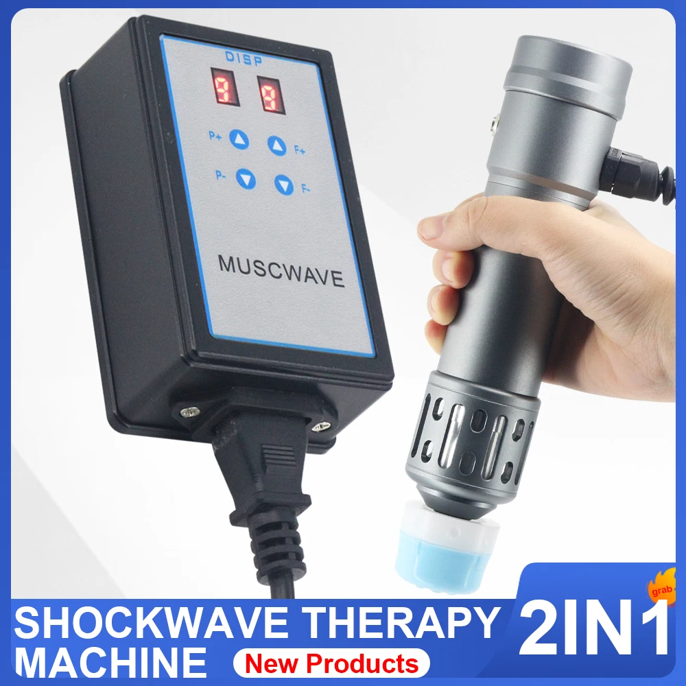 Professional Shock Wave Therapy Machine Effective Relieve Limbs Pain Muscle Relaxation Shockwave Chiropractic Massage  2 IN 1