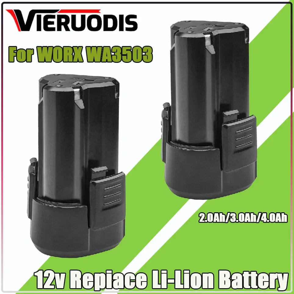 

3.0Ah 12V Battery for Worx WA3504 WA3509 WA3505 WA3503 for Rockwell RW9300 Li-ion Rechargeable Power Tool Battery