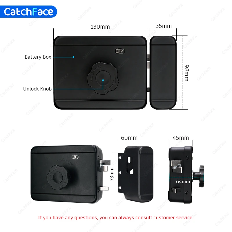 TTLock Version Electronic mortise Fingerprint Waterproof Outdoor Gate Passcode Rfid Card Keyless Smart Door Lock