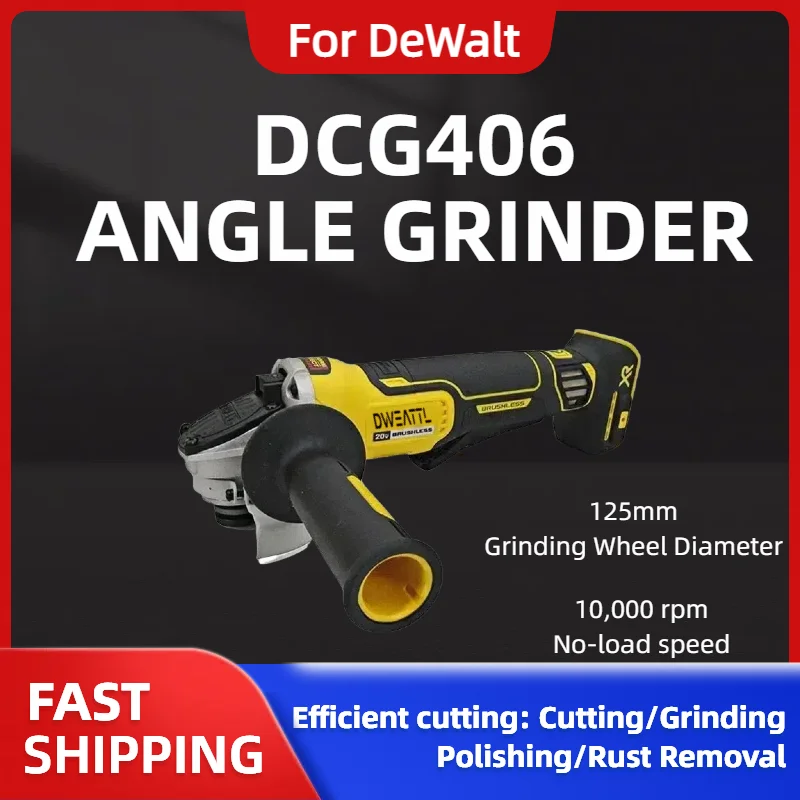 ل ديوالت DCG406 125 مللي متر 9000 دورة في الدقيقة آلة القطع اللاسلكية تأثير الملمع آلة فرش زاوية طاحونة لبطارية ديوالت 20 فولت #3