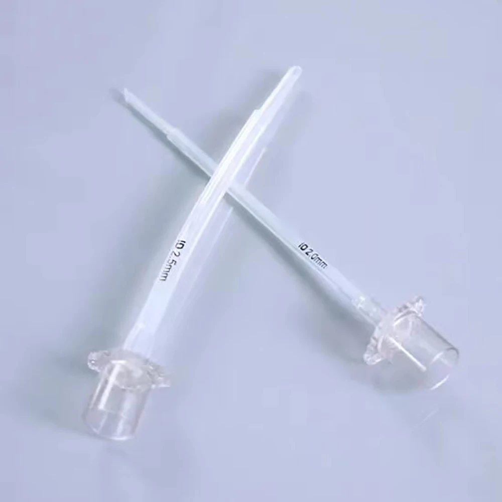 New Non Balloon Tracheal Intubation Tube With Stylet Silicone Avian Cole Endotube Pet Endotracheal Tube 9 Size ETT Clinic Tools