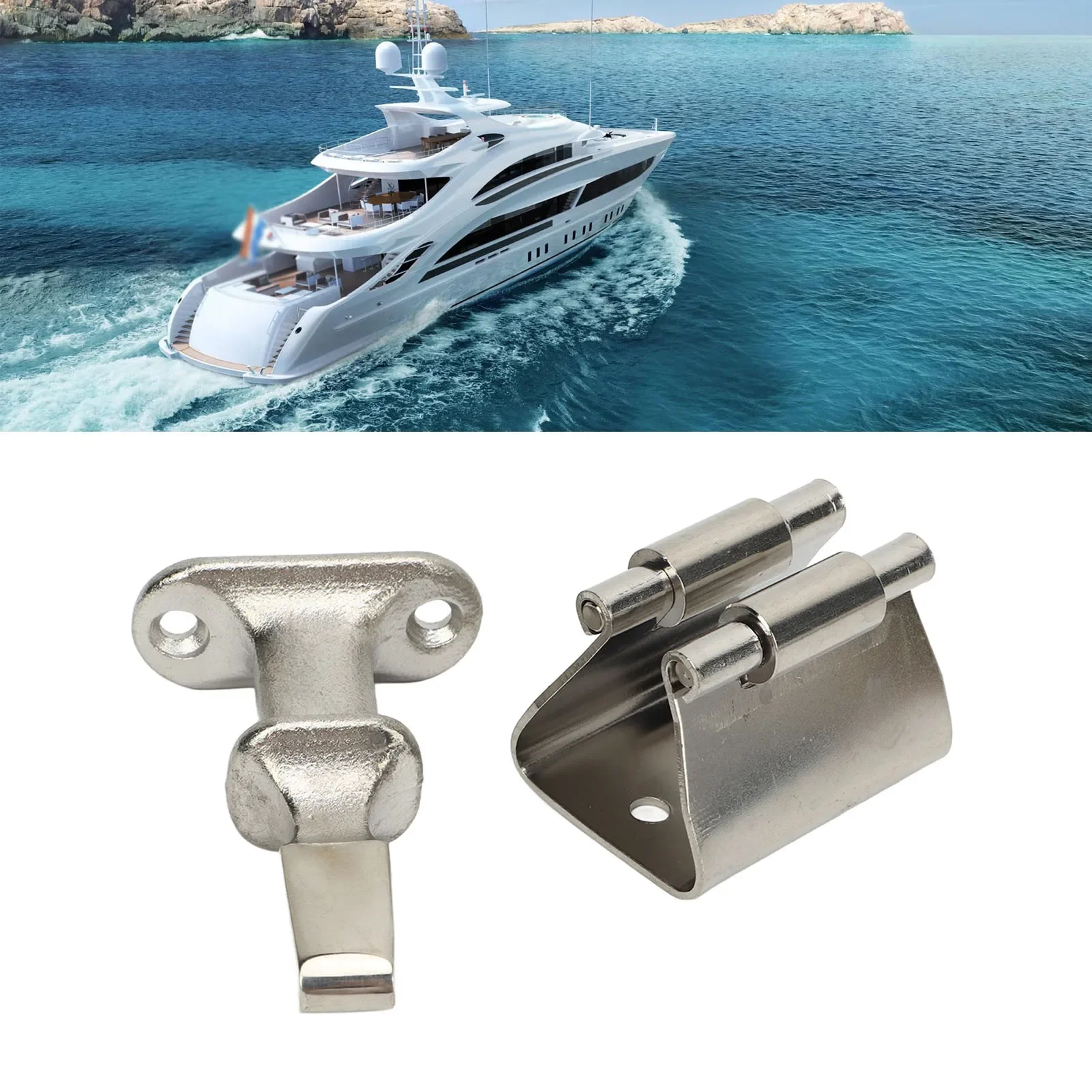 Door Stopper Catch and Holder Heavy Duty Marine Grade Stainless Steel Hardware Exquisite for Boat Yacht RV