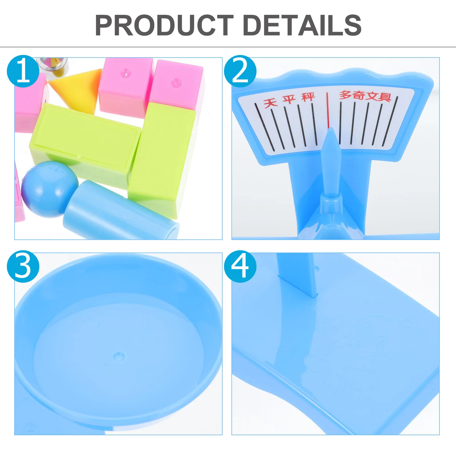 1 Set Plastic Balans Wiskunde Weegschaal Kit Voor Kinderen Wetenschap Onderwijs Meting Balanceren Leuk Experiment