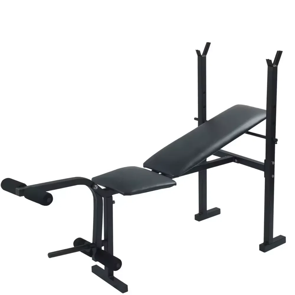 Fitness Dimensions Weight Bench With Weights And Bar Set Gym Weight Bench