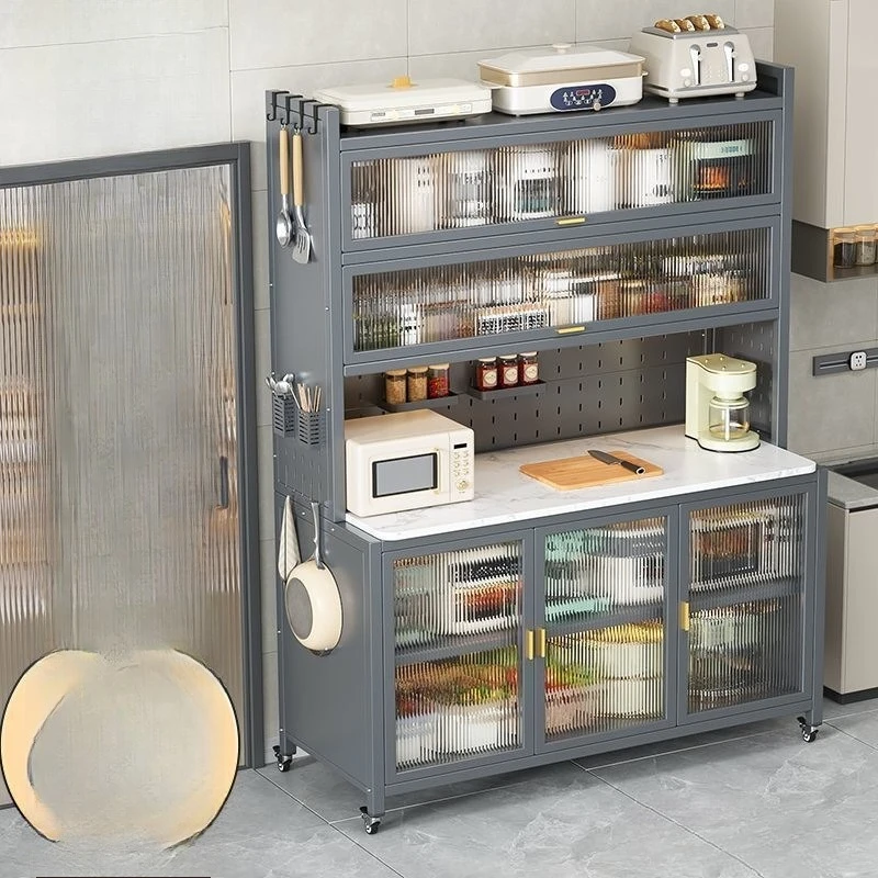 

Multifunctional microwave oven oven storage cabinet