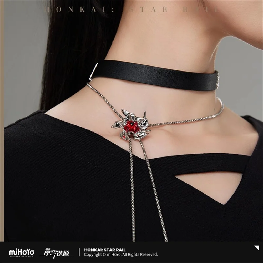 miHoYo Official Game Honkai: Star Rail Raiden Bosenmori Mei Necklace For Women Men Pendant Jewelry Accessories Prop Cosplay Gift