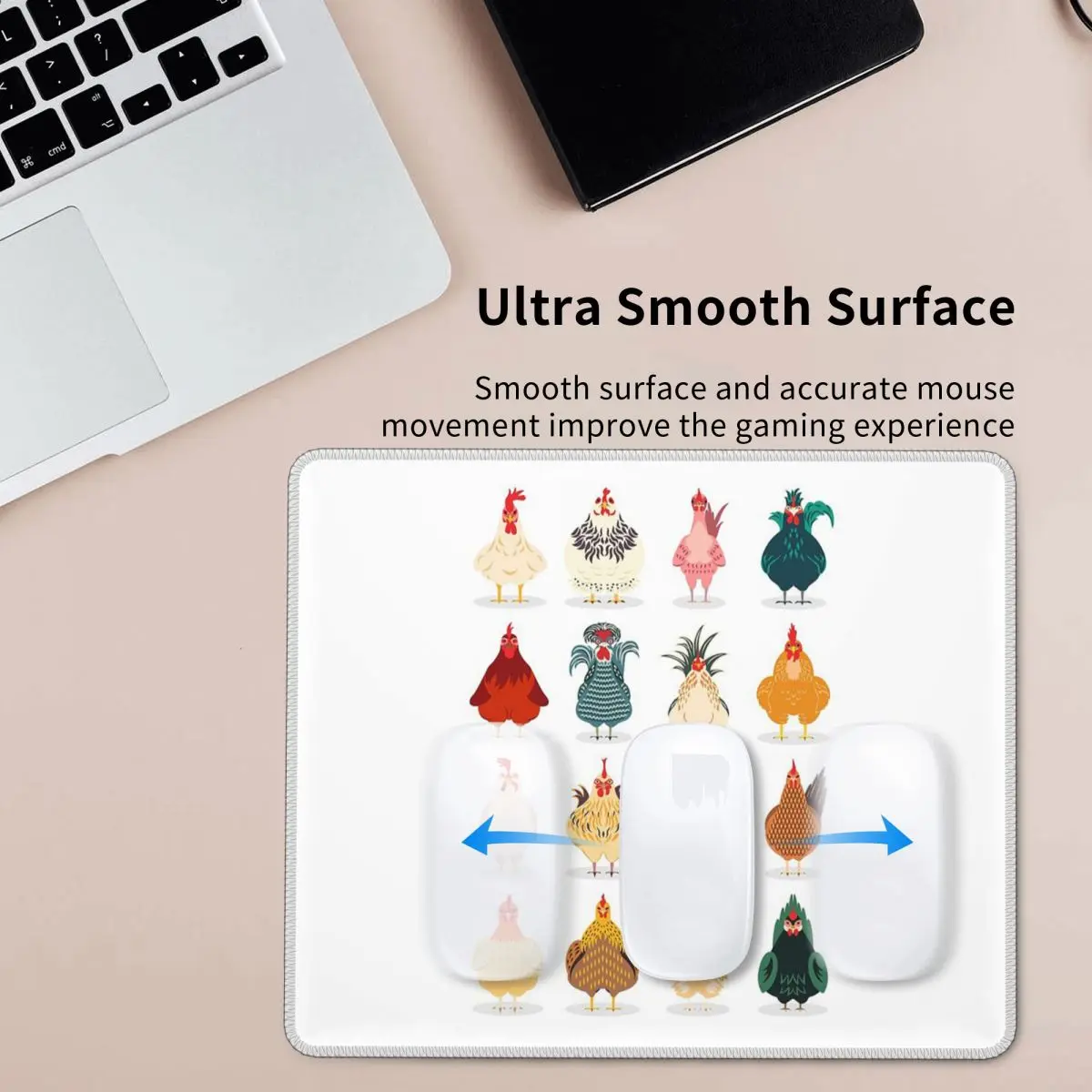 

Коврик для мыши с милой курицей, коврик для компьютерной клавиатуры, коврик для мыши, геймерский коврик для ноутбука, офисные аксессуары, настольные коврики