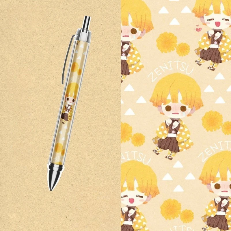 Demon Slayer Penne Gel 0.5mm Anime Figura Tanjirou Penna a sfera liquida diretta Kawaii Cancelleria Scuola Forniture per ufficio Regalo