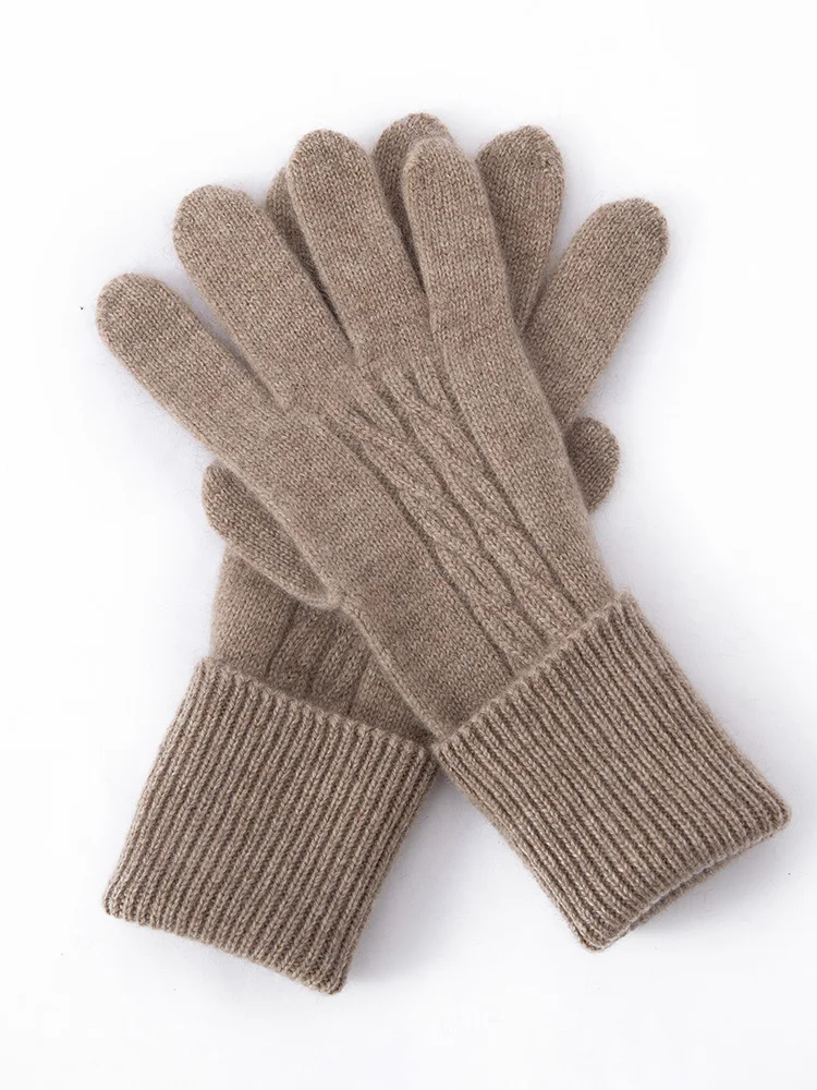 tloml-autumn-winter-women's-100-cashmere-five-finger-twisted-flower-gloves-warm-soft-casual-style-cashmere-high-quality-gloves