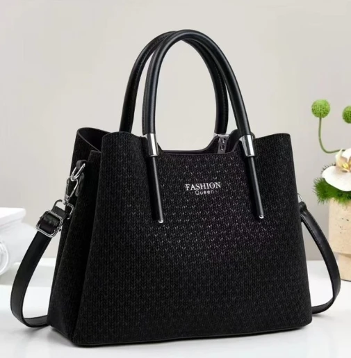 

2025 Women's Spacious PU Leather Tote Bag - Elegant Top-Handle & Crossbody Purse for Everyday Use