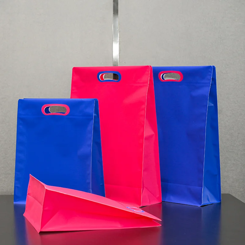 20 high-end solid color clothing store handbags company event packaging bags gift packaging bags can be customized with logo