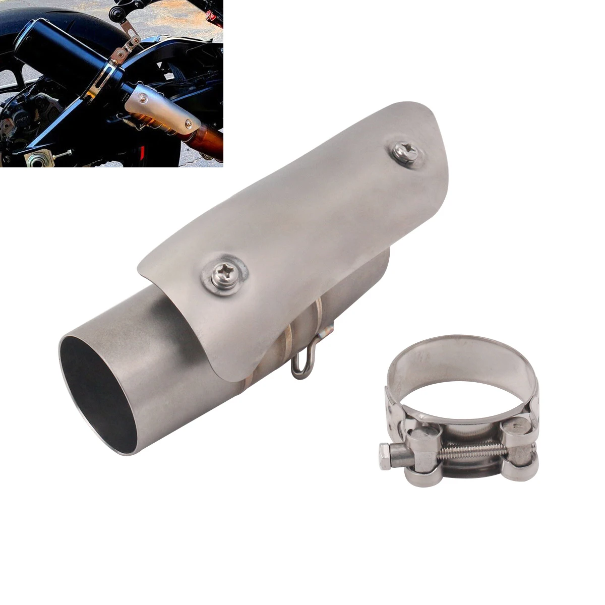 For Suzuki GSXR 1000 2012-2025 Motorcycle Exhaust System Mid Link Pipe Stainless Steel Connect 51mm Muffler Slip On Stock