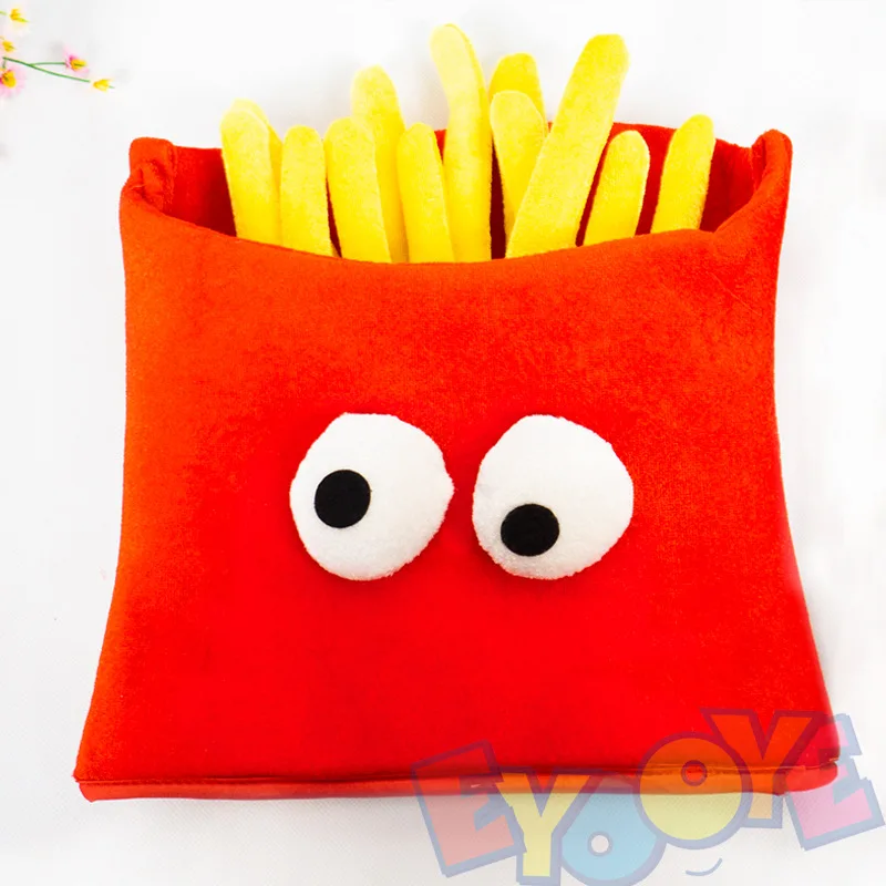 Funny Children's Cosplay Food Fries Hat Headgear Children's Day School Kindergarten Teaching Activities