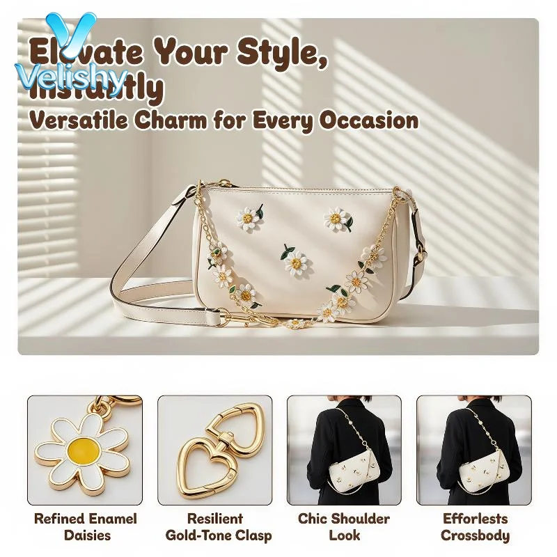 Smooth Edge Metal Purse Chain Extender Decorative Strap Extender for Underarm Bag Shoulder Bag Daily Accessory